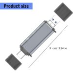 ریدر و هاب چندکاره USB با ورودی Type-C و Micro USB و USB