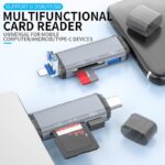 ریدر و هاب چندکاره USB با ورودی Type-C و Micro USB و USB