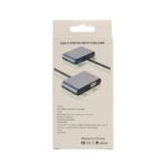 کابل مبدل Type-C به HDMI+VGA+USB 3.0+PD